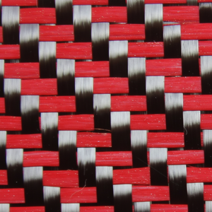 ผ้าคาร์บอนไฟเบอร์สีแดงแบบทอลายทวิลยี่ห้อจินซอร์ สำหรับงานรถยนต์ งานฝีมือกลางแจ้ง และอุตสาหกรรม-ชิ้นส่วนคอมโพสิต หนา 310 กรัม หนา 0.3 มม. - Product Image 1