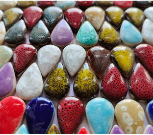 Gran oferta, <span class=keywords><strong>azulejos</strong></span> de mosaico de cerámica DIY, piedra libre Irregular, Guijarro hecho a mano, sala de estar de Hotel, 10mm de espesor, resistente al agua, 5 años - Product Image 6