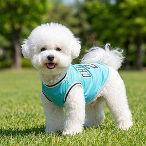 Camisetas de malla fina de verano para perros, camisetas de fútbol <span class=keywords><strong>americano</strong></span>, camisetas de baloncesto en blanco para perros - Product Image 3