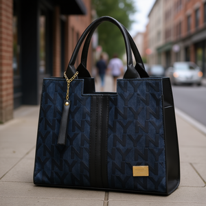 Bolso Tote de Mezclilla para Mujer Fana Athenea, Gran Capacidad, Cierre de Solapa, Forro de PU, Uso Diario Informal, M3718 - Product Image 2