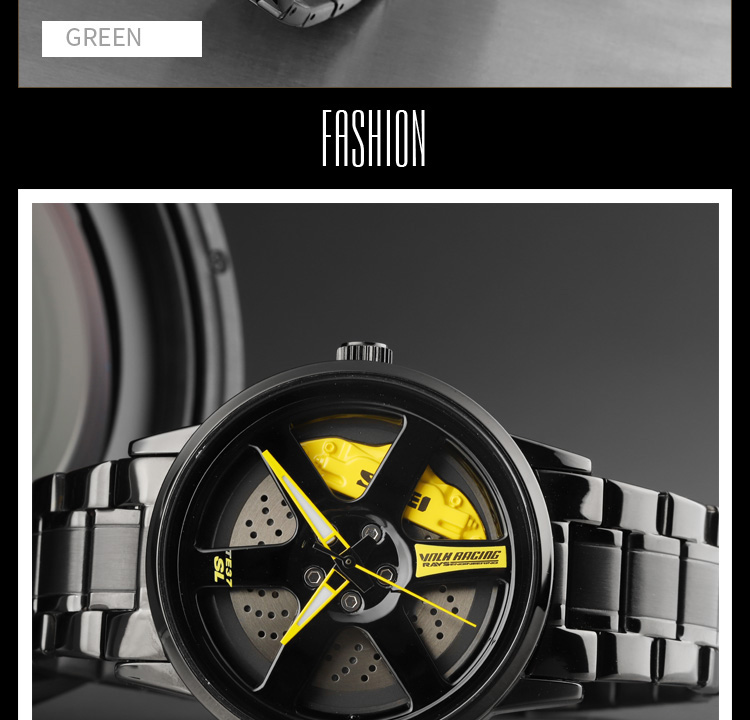 SKMEI 1787 New Wheels Rolling Creative Fashion Men's Watch Che Youhui League Fans Butterfly Double Snap Gift Wristwatch