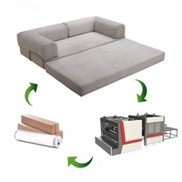 Canapé-lit modulaire multifonctionnel avec dossier, salon familial, hôtel, canapé-lit en éponge comprimé sous vide