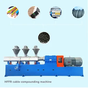 HFFR Cable and Wire Compounding Extruder Machine Two Stage Extruder Pelletizing Line