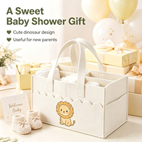 Organisateur de voiture portable en feutre personnalisé pour table à langer, cadeaux de naissance et de baby shower avec motif DIY