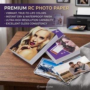 <span class=keywords><strong>Carta</strong></span> <span class=keywords><strong>Fotografica</strong></span> Satinata RC con Logo Personalizzato 4R 190gsm 240 Gsm 260gsm 270gsm <span class=keywords><strong>Carta</strong></span> <span class=keywords><strong>Fotografica</strong></span> Lucida Rivestita - Product Image 1