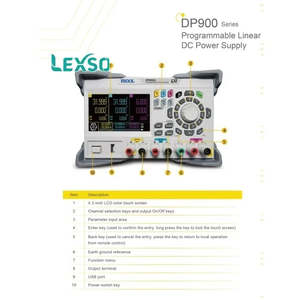 Fuente de alimentación CC programable Lexso de 30V 60V 15A 30A con doble salida e interfaz USB para pruebas de laboratorio - Product Image 4