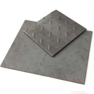 SS400 1.5-16mm Mild Steel Chequered Plate MS Checker Plate Checkered Steel Plate