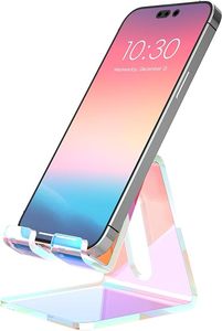 Soporte Acrílico para Teléfono Celular, Soporte Transparente Portátil para Escritorio, Compatible con Phone 16, 15, 14, 13 Pro Max, Mini, 12, 11 Plus, SE - Product Image 2