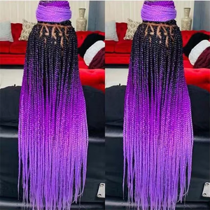 26 "pré étiré <span class=keywords><strong>expression</strong></span> tressage boîte de cheveux tresses crochet cheveux ombre synthétique Ez tresse Extensions de cheveux - Product Image 2