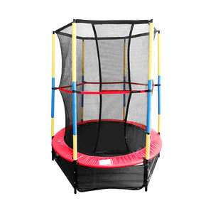 Trampolino rotondo rosso da 4,5 piedi personalizzabile <span class=keywords><strong>per</strong></span> interni, piccolo, economico, professionale, <span class=keywords><strong>per</strong></span> <span class=keywords><strong>bambini</strong></span>, da giardino - Product Image 2