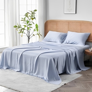 Ensemble de housse de couette Cloudland Super Anti-acariens, couleur unie, bambou lyocell, certifié ISO9001, approuvé, rafraîchissant, 300TC - Product Image 1