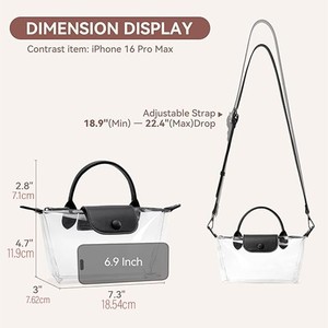 Wholesale Custom PVC Clear Transparent Lady Fashion Waterproof Tote Handbag <b>Jelly</b> for Women Concert Stadium Approved - Product Image 6