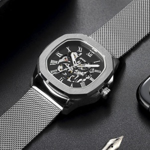 Montre homme de luxe de haute qualité, résistante à l'eau, vente en gros, montre-bracelet personnalisée, <span class=keywords><strong>montres</strong></span> automatiques mécaniques pour hommes - Product Image 6
