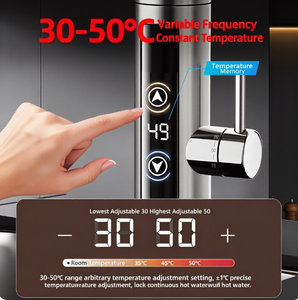 Chauffe-eau électrique instantané pour cuisine avec affichage numérique et <span class=keywords><strong>robinet</strong></span> de sortie d'eau à température constante - Product Image 4