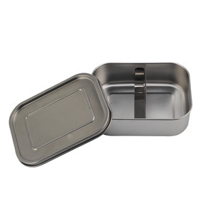 Eco-Friendly Food Grade Stainless Steel Lunch <b>Box</b> <b>Meal</b> <b>Prep</b> Container Metal Bento <b>Box</b> with Silicone Strap Seal Lid - Product Image 3