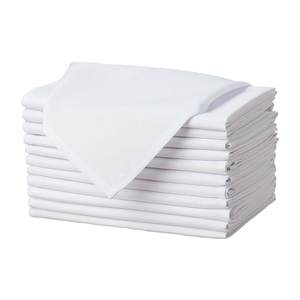 Servilletas de Algodón Blancas Absorbentes Grandes, Hechas a Mano, Reutilizables, Lavables a Máquina, para Hoteles y Restaurantes, Venta al Por Mayor - Product Image 1