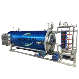 Professional food sterilization machine large capacity intelligent bottle steam cans sterilizer