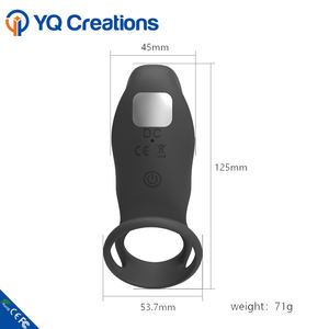 Mainan Seks Dewasa Silikon Lembut dengan Kontrol Remote yang Dapat Disesuaikan, Cincin Penis Bergetar Kuat untuk Pembesaran Penis Pria - Product Image 6