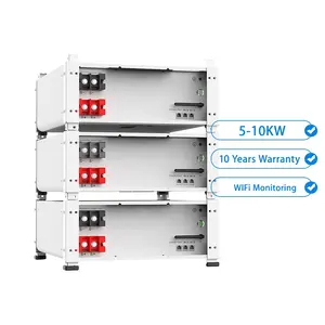 10 años de garantía 5kwh 10kwh Batería solar de iones de litio de estado sólido 48V 100ah 200ah 300ah 400ah LiFePO4 Paquete de batería solar