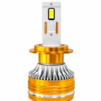 H7 LED-Scheinwerferbirne 150W 12V Gold Aluminium Auto-Frontlicht mit OEM-Anpassbarem Logo für Großhandel und Export
