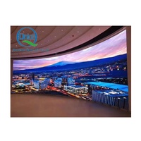 Écran vidéo incurvé intérieur personnalisé P1.875, panneau mural vidéo P1.8mm, module LED souple, armoire, écran LED flexible pliable avec structure