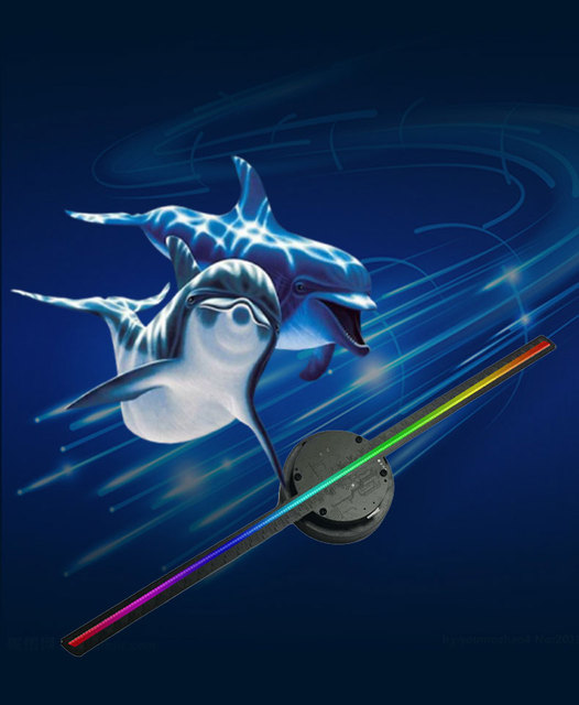 Advertising Players 41cm Advertising Machine 3D Holographic Led Fan Display 3D Hologram Fan