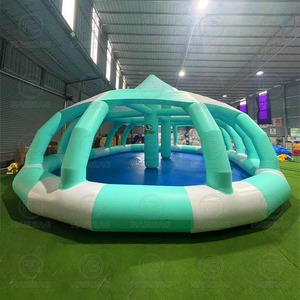 Piscina inflable al aire libre parque acuático niños piscina inflable <span class=keywords><strong>con</strong></span> cubierta impermeable tienda - Product Image 4