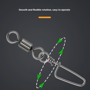 Connecteur américain à huit anneaux <span class=keywords><strong>en</strong></span> acier inoxydable, vente <span class=keywords><strong>en</strong></span> gros, accessoires <span class=keywords><strong>pour</strong></span> équipement de bateau de pêche <span class=keywords><strong>en</strong></span> <span class=keywords><strong>mer</strong></span>, émerillons à goupille d'arc, boutons-pression 6.5kg - Product Image 3
