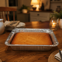Plateau de cuisson rond en aluminium jetable de qualité alimentaire, moule à gâteau personnalisable avec bord ondulé, compatible micro-ondes, pour usage professionnel en usine OEM