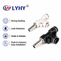 LYHY Connecteur en T à déconnexion rapide et facile à assembler pour raccords de tubes pneumatiques automobiles et véhicules à énergie nouvelle