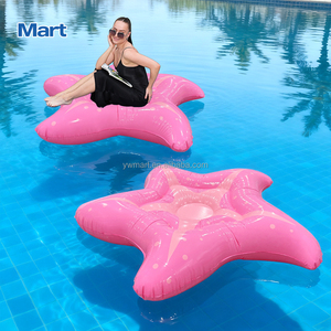 Galleggiante Gonfiabile a Forma di <span class=keywords><strong>Stella</strong></span> <span class=keywords><strong>Marina</strong></span> Rosa per Piscina, Divertente Sdraio Galleggiante in PVC per Feste Estive in Spiaggia e Lago - Product Image 4