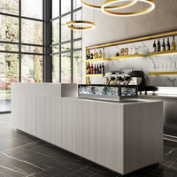 Comptoir de bar design blanc taille standard comptoir de bar pour le café-restaurant