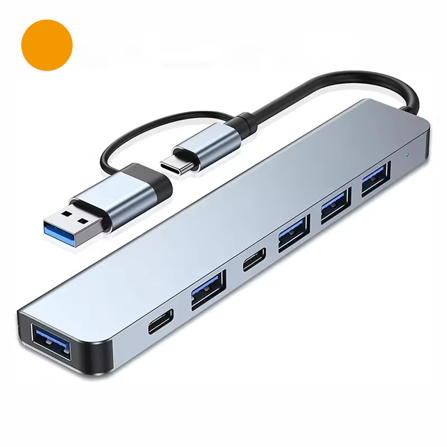 Splitter 2 in 1 USB a to Type C Hub 7 Port USB 3.0 with PD Expander  USB Hubs for Laptop PC Computer