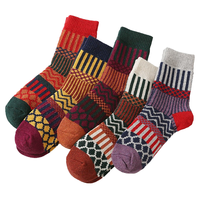 Chaussettes chaudes en laine tricotée pour femmes, motif de cerf de Noël, pour la saison d'automne, vente chaude