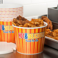 Seau à poulet en papier artisanal jetable imprimé sur mesure pour sandwich, sushi, hamburger, biscuits, chips de pommes de terre
