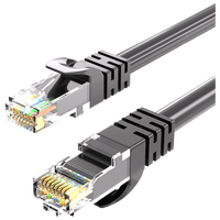 Cable de Red Ethernet Cat6 de 6 Pulgadas (0.15m), 28AWG, Sin Blindaje (U/UTP), PVC CM, Diámetro Pequeño, Alta Flexibilidad, Azul