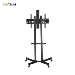 Marco <span class=keywords><strong>De</strong></span> Soporte <span class=keywords><strong>De</strong></span> polea, carrito <span class=keywords><strong>De</strong></span> Pie pesado, color negro, VESA, 600mm a 400mm - Product Image 6