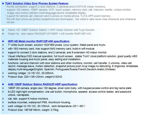 Vision HD jour et nuit, installation facile, compatibilité serrure électrique, <span class=keywords><strong>interphone</strong></span> Wi-Fi, zones industrielles - Product Image 3