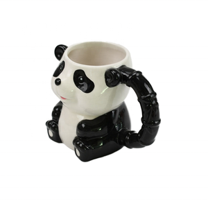 Mug en céramique 3D personnalisé en gros, motif <span class=keywords><strong>panda</strong></span>, avec poignée en bambou, tasse à café, cadeau souvenir - Product Image 2