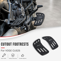 Repose-pieds de moto en alliage d'aluminium CNC, creux, larges, antidérapants, pièces de modification pour VOGE CU525