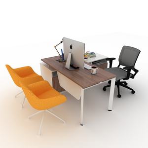 Moderno classico durevole in legno acciaio Executive tavolo scrivania da ufficio con funzione estensibile per i manager/CEO per il lavoro a casa - Product Image 6