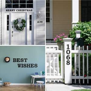 COSUN diseño moderno acrílico y metal número y letras placas de puerta signos para oficina Hoteles Apartamentos y casas-larga duración - Product Image 4