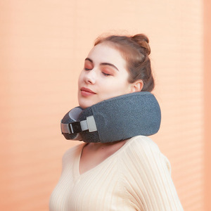 Masajeador de cuello almohada alivio del dolor Oficina Coche portátil viaje amasado <span class=keywords><strong>Shiatsu</strong></span> anillo en U en forma de Usb carga cuello almohada masajeador - Product Image 4