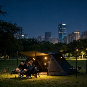 Tenda da Campeggio Familiare Grande e Impermeabile con Camere Oscuranti per un Sonno di Qualità e Riposo Diurno al Sole - Product Image 2