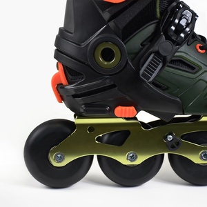 키즈 인라인 patines 스케이트 신발 조정 가능한 크기 깜박이는 롤러 스케이트 신발 소녀 소년 4 바퀴 인라인 슬라롬 스케이트 - Product Image 4