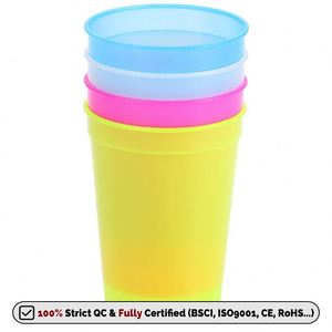 Gobelet réutilisable personnalisé en plastique de 16 oz avec couvercle et paille, gobelet de stade à changement de couleur à froid avec logo - Product Image 3