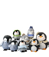 Peluche Pingouin Réaliste, Jeune Pingouin Empereur en Peluche, Doux et Moelleux, en Fausse Fourrure Polaire, pour Soulager le Stress, OEM
