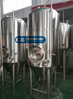 Cuves de fermentation de bière personnalisées de 10 BBL, unitanks de 10 BBL, dimensions.