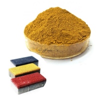 Fabrication de papier de sol de revêtement de brique de couleur jaune d'oxyde de fer 313 matériau de teinture en poudre de pigment inorganique