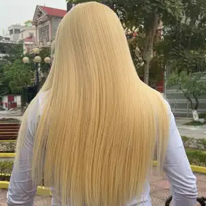 Wig ekstensi renda frontal rambut 613 warna ketebalan panjang 250% 100% pemasok koleksi rambut manusia